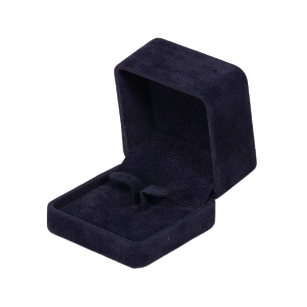 Premium royal blue velvet earring box