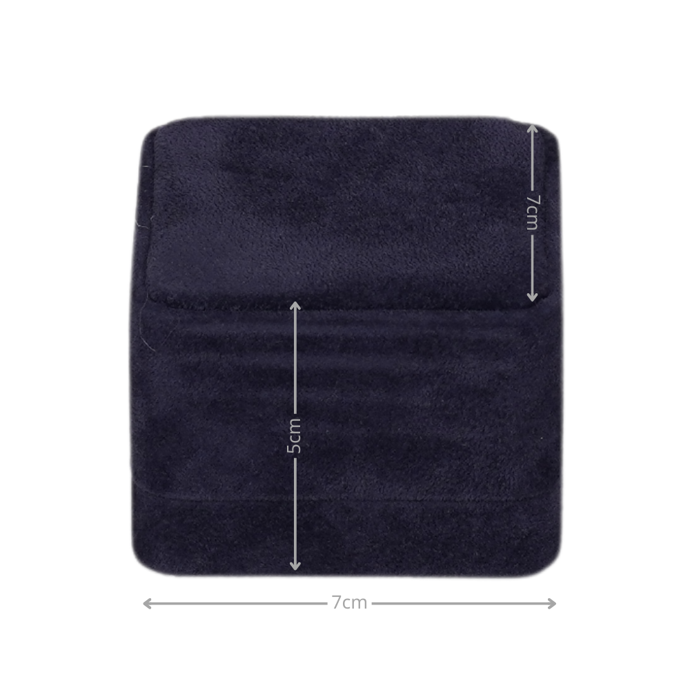 Premium royal blue velvet earring box