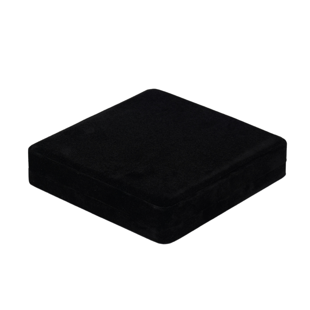 necklace box 745A-N-2 black velvet necklace box