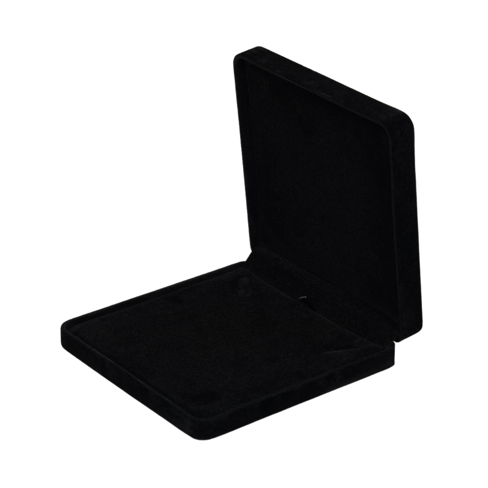 necklace box 745A-N-5 black velvet necklace box