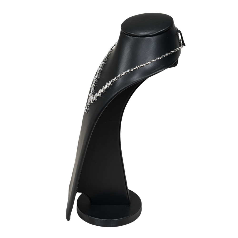 necklace stand black large