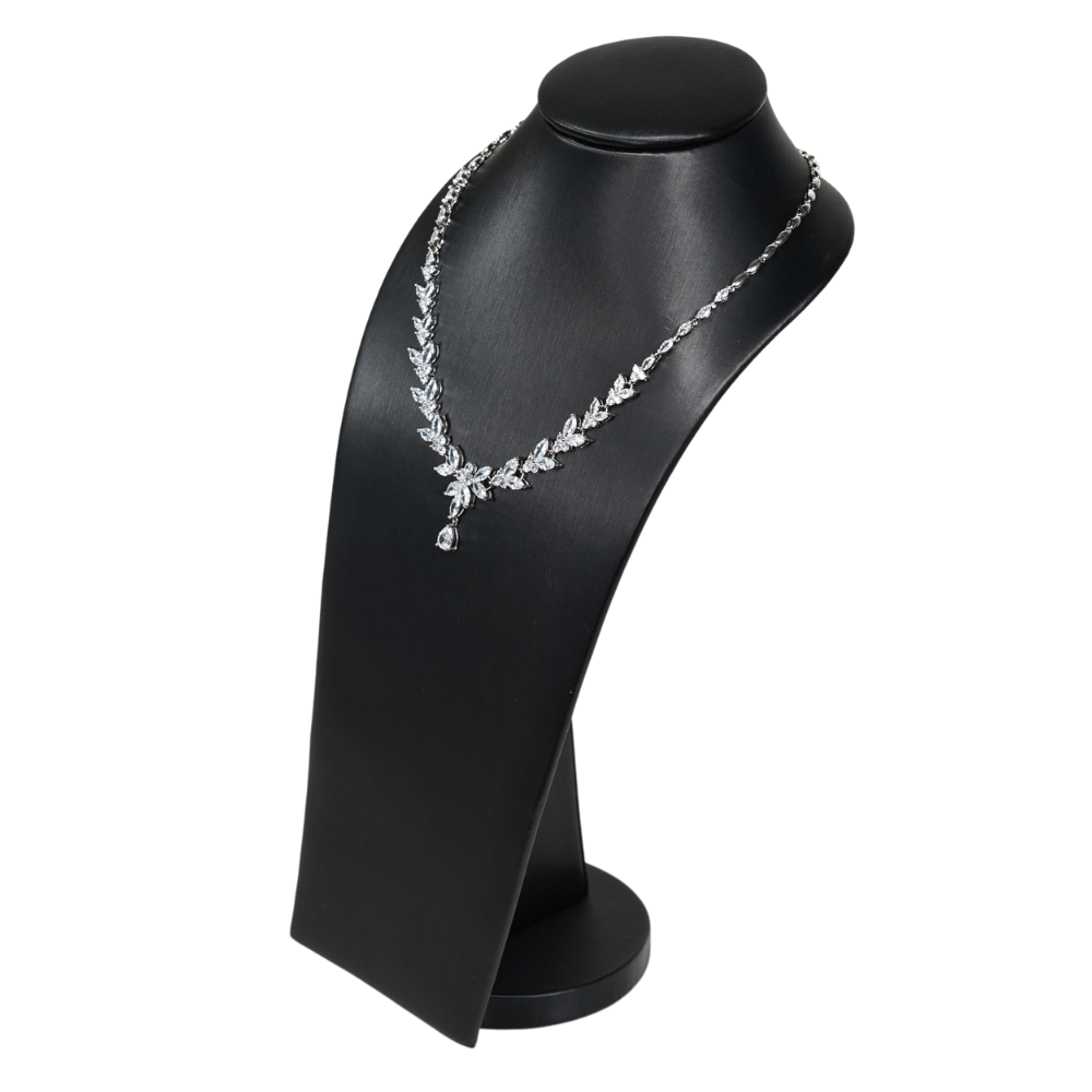 necklace stand black large