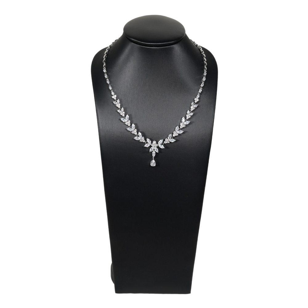 necklace stand black large