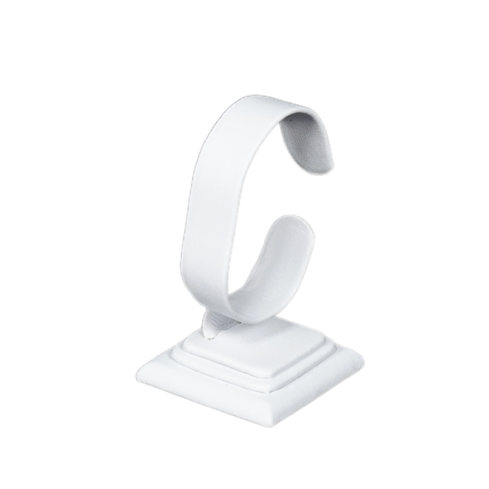 Bangle stand 729I-2 Stylish Faux Leather Bangle and Bracelet Display Stand white