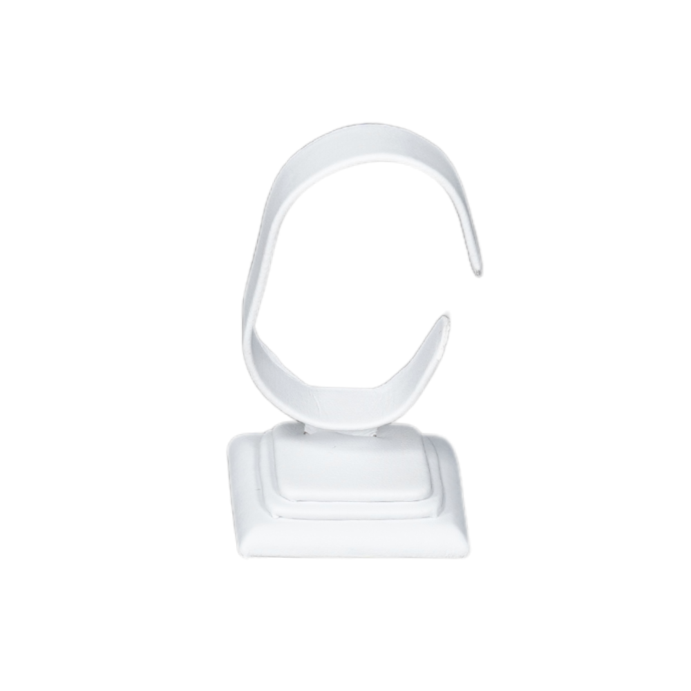 Bangle stand 729I-6 Stylish Faux Leather Bangle and Bracelet Display Stand white