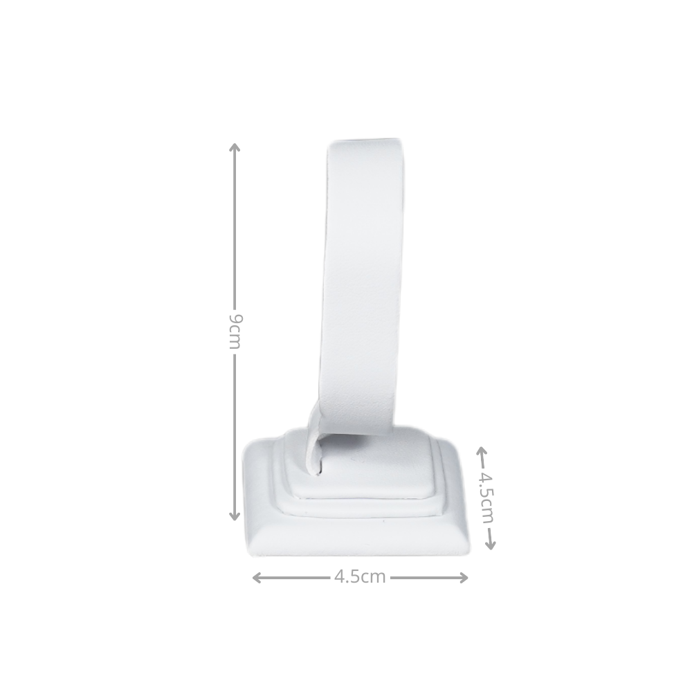 Bangle stand 729I-size Stylish Faux Leather Bangle and Bracelet Display Stand white