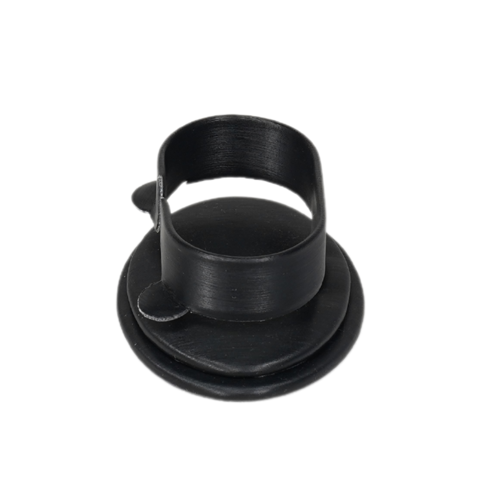 Elegant Faux Leather Horizontal C-Shaped Bangle holder black