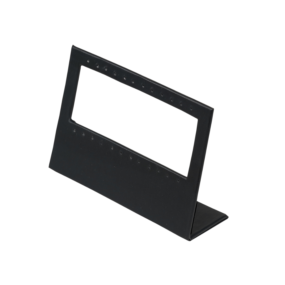 black Sleek Rectangular Earring Display Stand