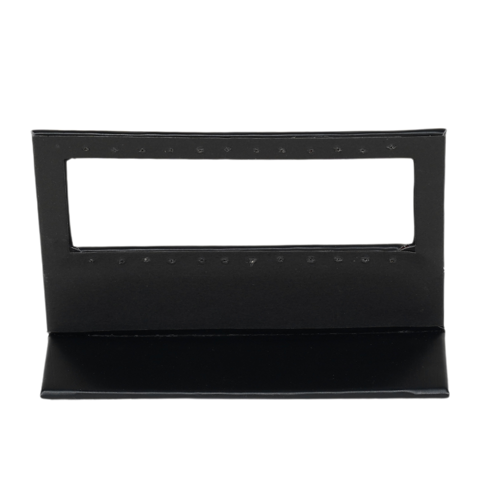 black Sleek Rectangular Earring Display Stand