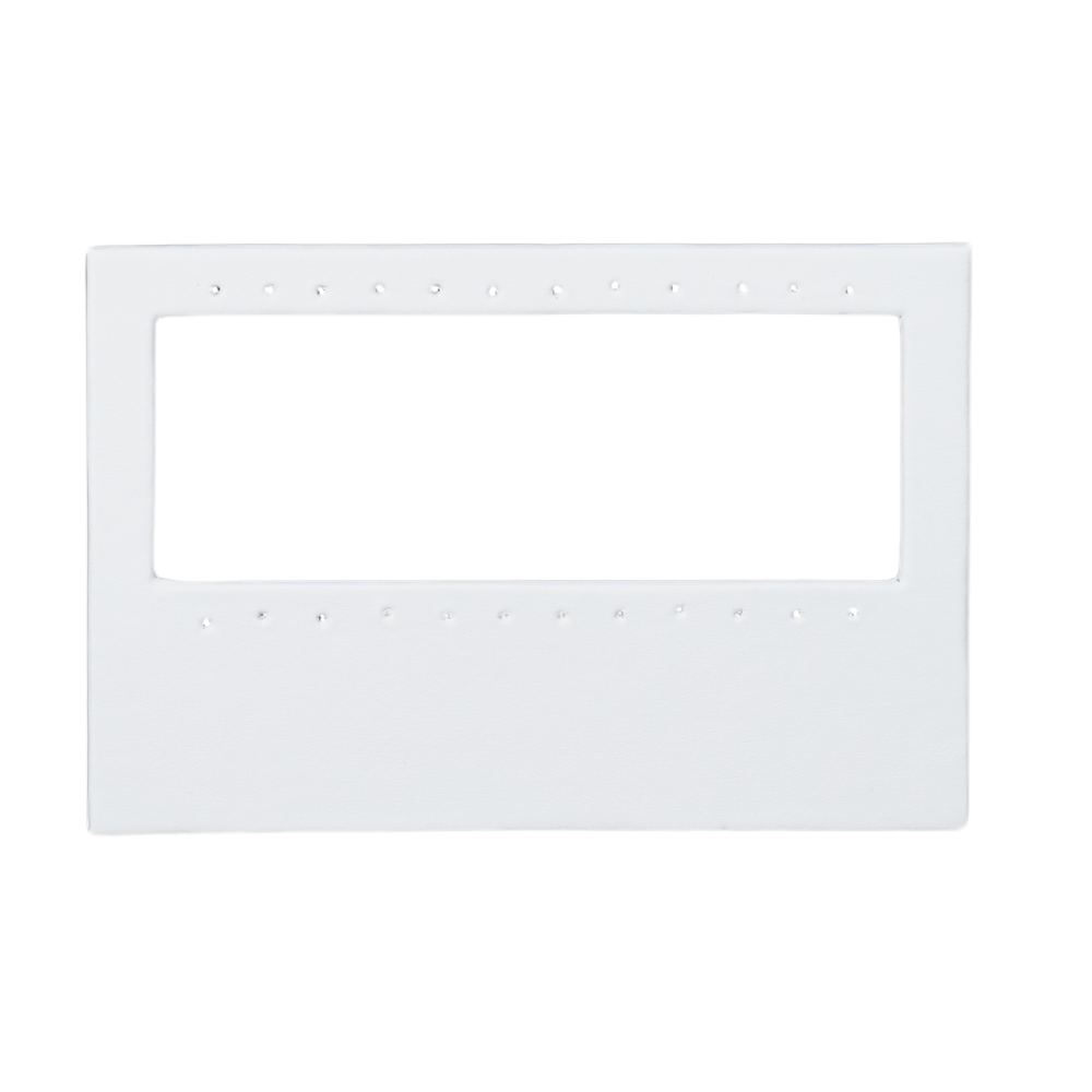 white Sleek Rectangular Earring Display Stand