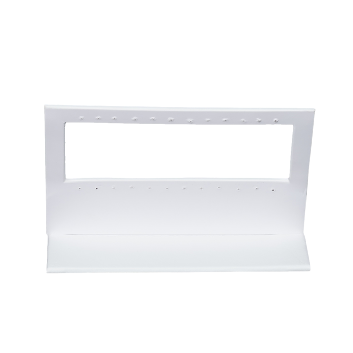white Sleek Rectangular Earring Display Stand