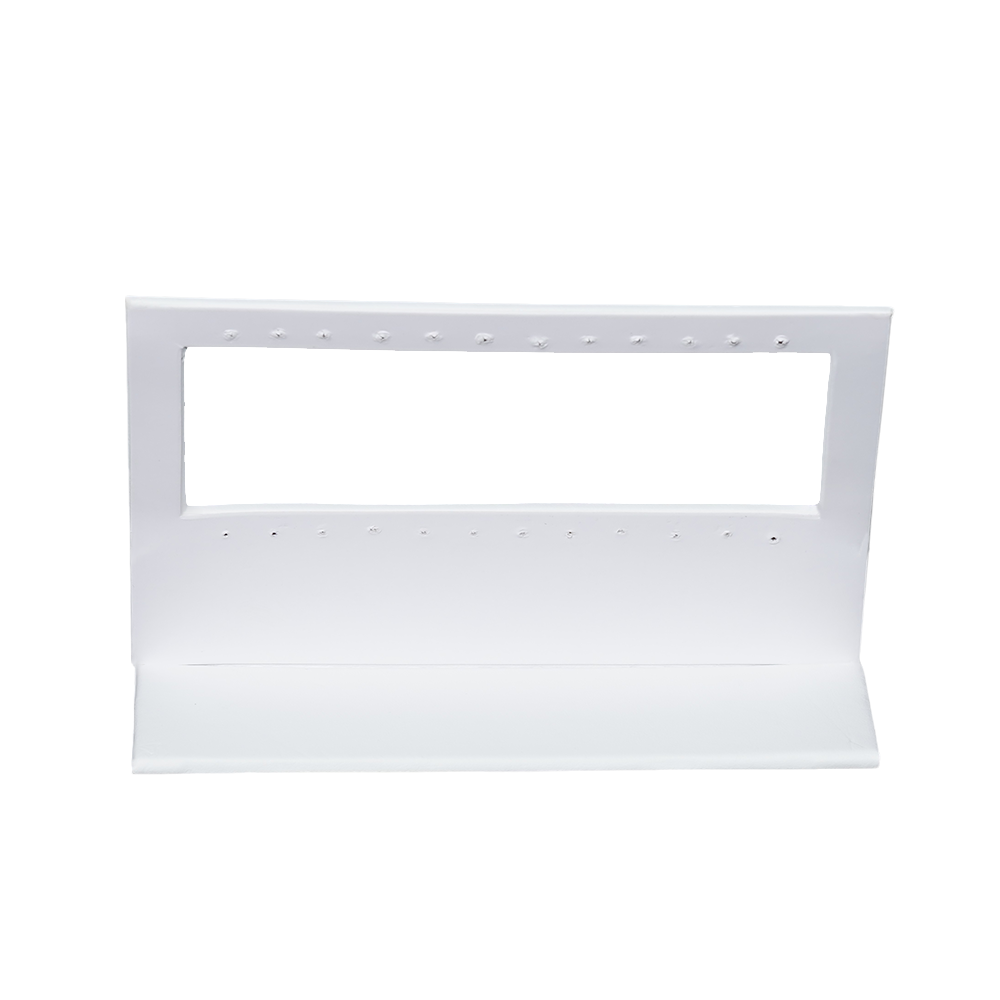 white Sleek Rectangular Earring Display Stand