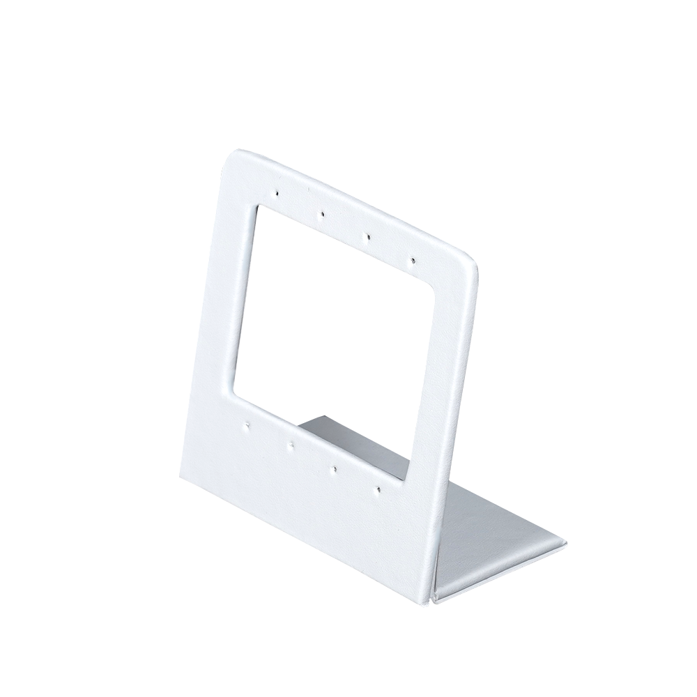 white Sleek Rectangular Earring Display Stand(small)