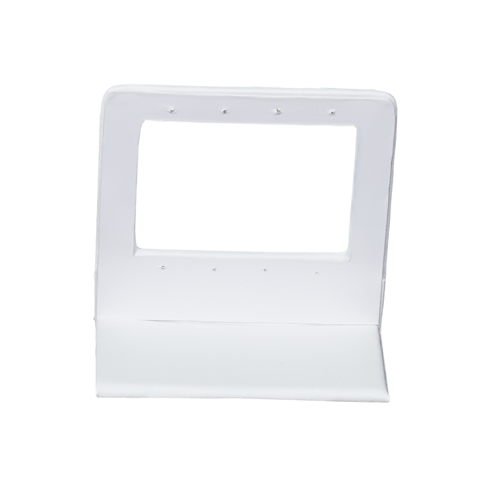 white Sleek Rectangular Earring Display Stand(small)