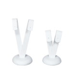 Sophisticated Faux Leather Earring Display Holder - white