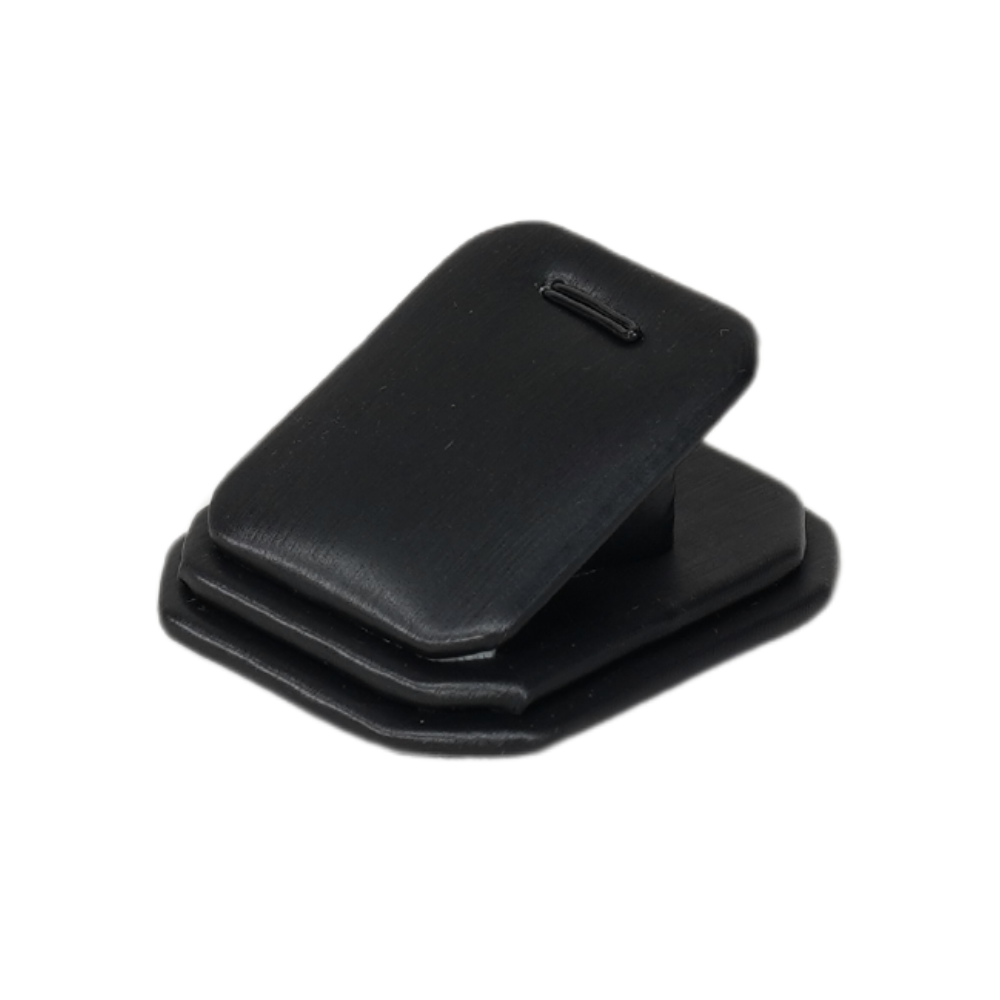 Elegant Faux Leather Jewelry Display Set - pednant black