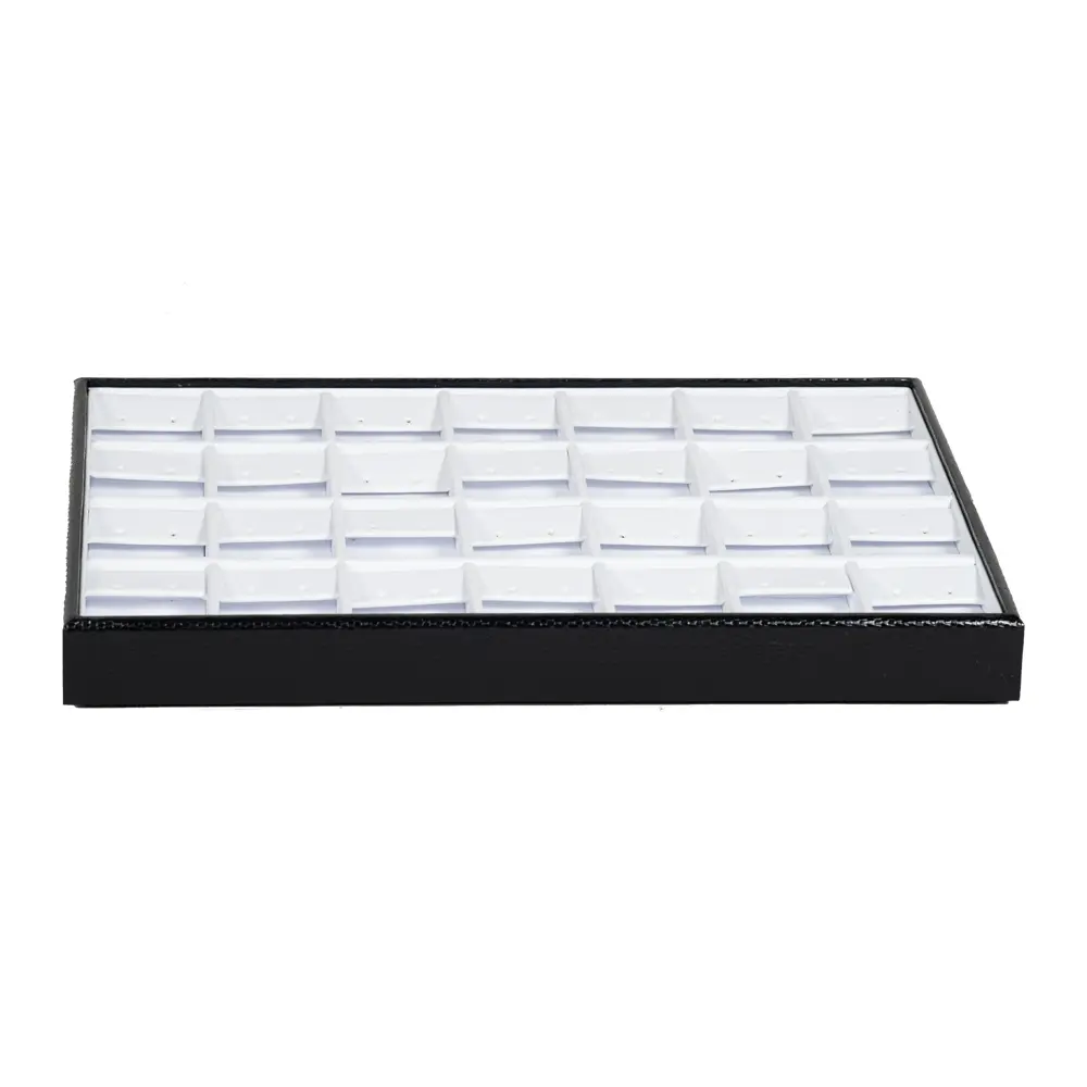 Stackable jewellery tray Earring Organiser front view TE81