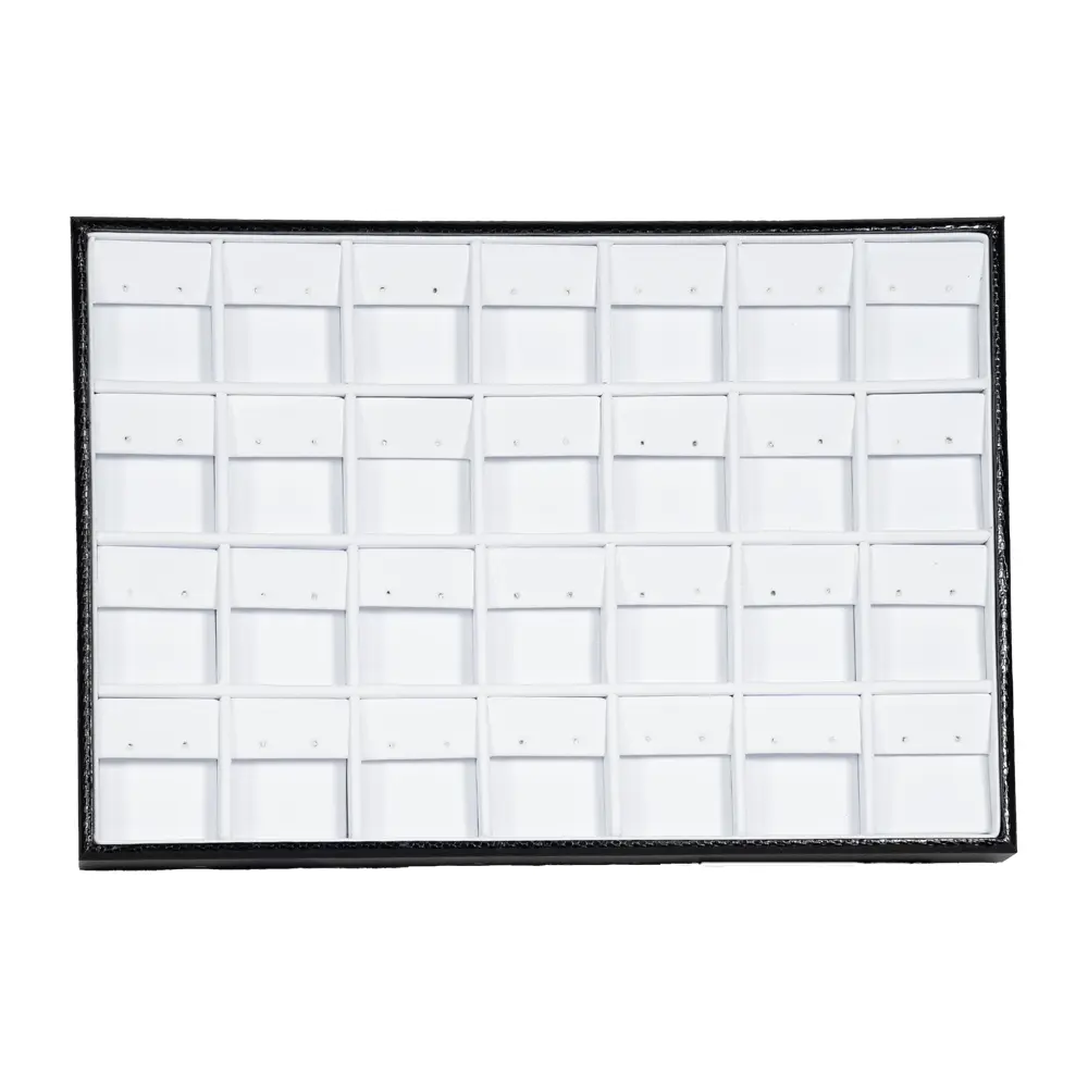 Stackable jewellery tray Earring Organiser top view TE81