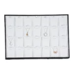 Stacking Jewellery Tray Necklace Organiser Tray top view with necklace TRP82
