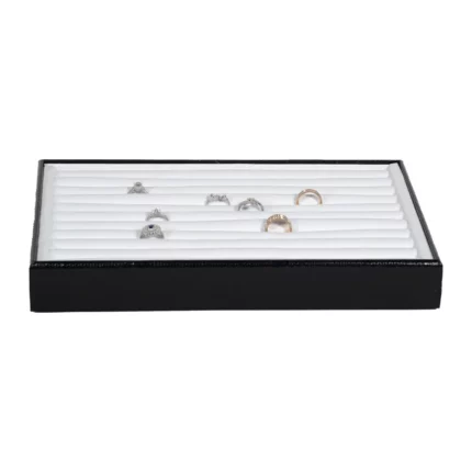 Stacking Jewelry Trays Ring tray front view with ring TRR87
