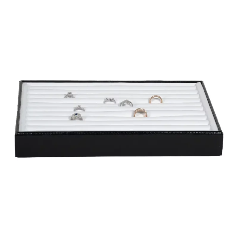 Stacking Jewelry Trays Ring tray front view with ring TRR87