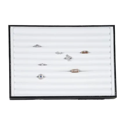 Stacking Jewelry Trays Ring tray top view with ring TRR87