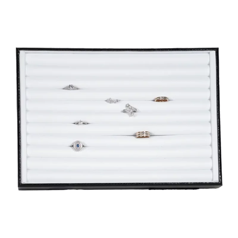 Stacking Jewelry Trays Ring tray top view with ring TRR87