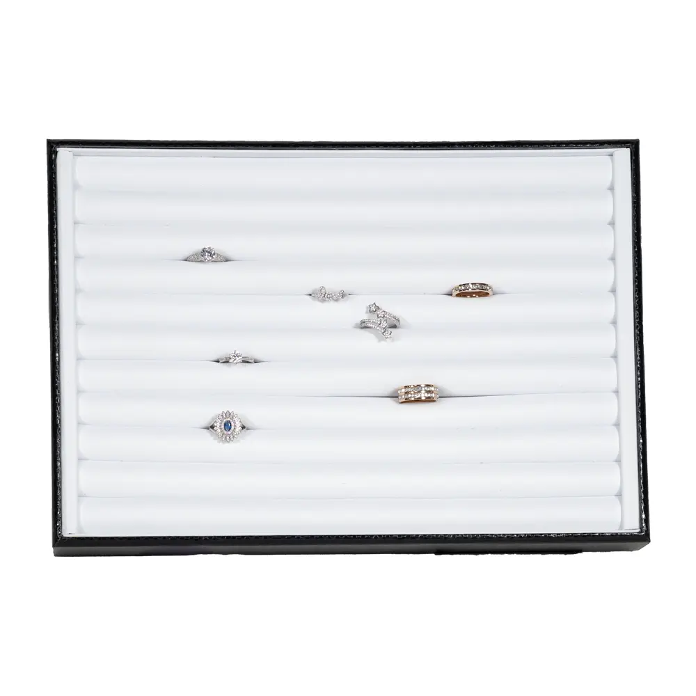 Stacking Jewelry Trays Ring tray top view with ring TRR87