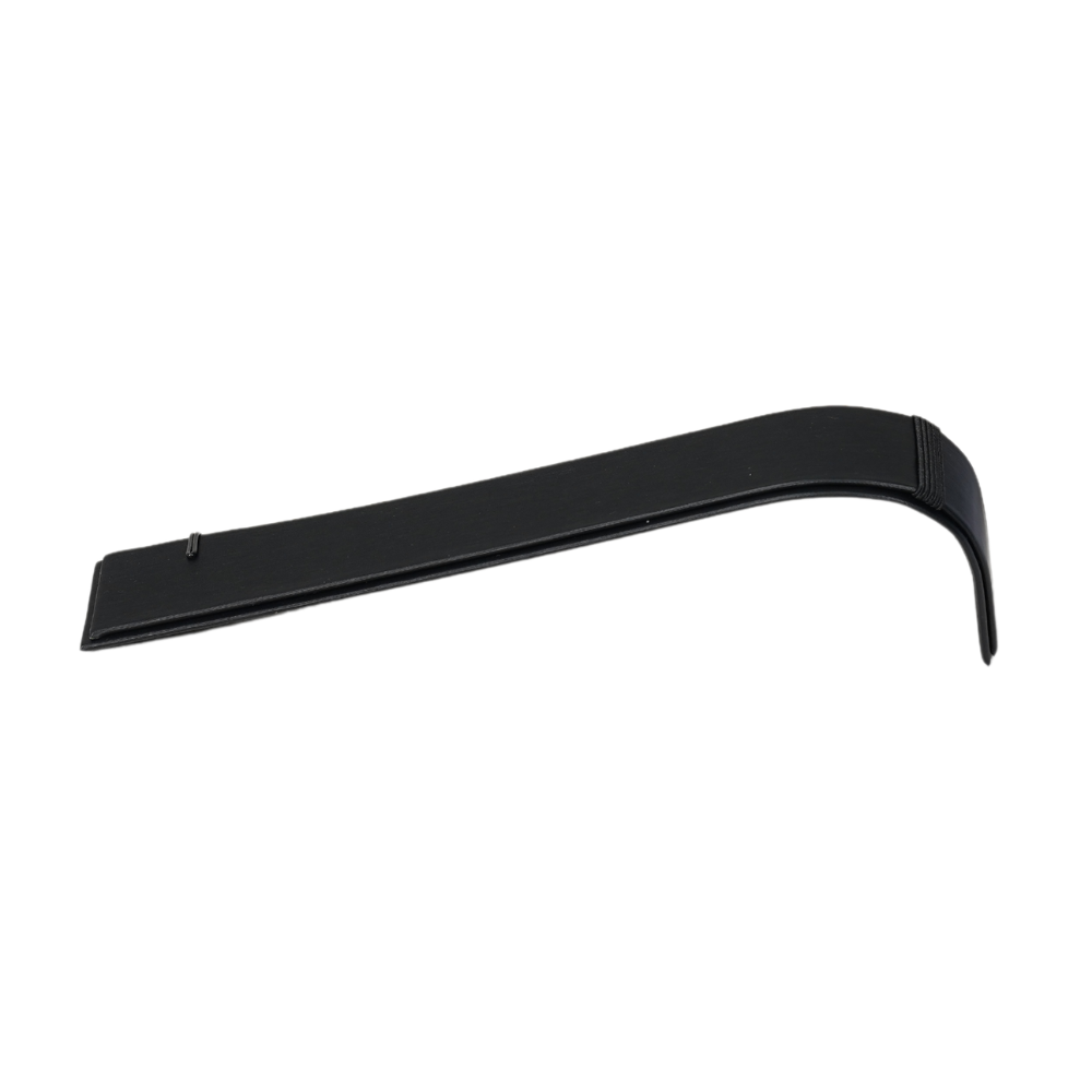 black Sleek Faux Leather Bracelet Display Stand with Secure Hooks