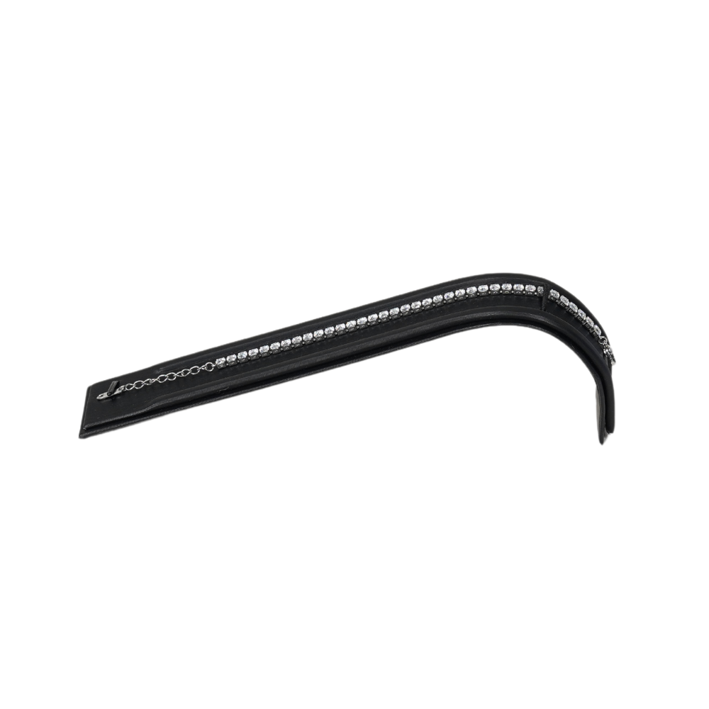 black Sleek Arch Design Bracelet Display Stand with Secure Hook and Elastic Band