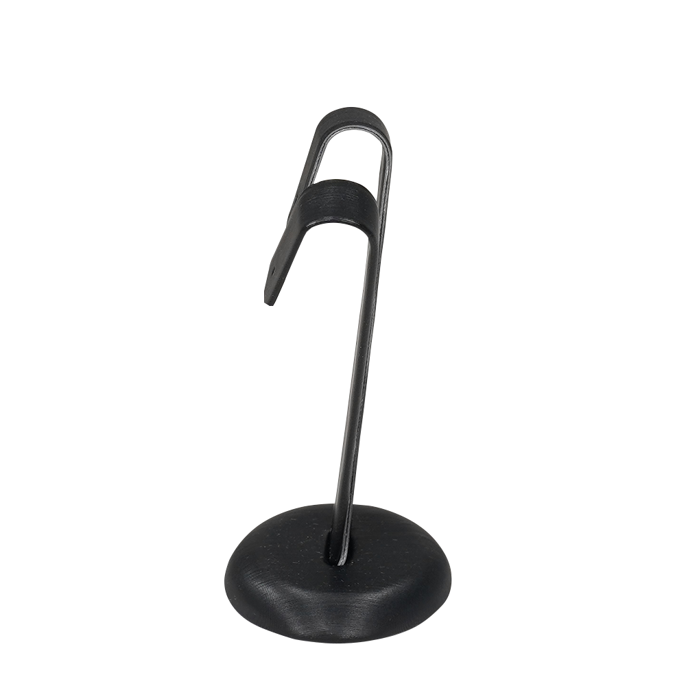 Sophisticated black Faux Leather Earring Display Holder - large