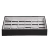 jewellery storage box for earring grey 6x4 open front view