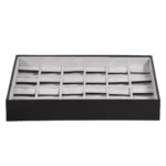 jewellery-storage-box-for-earring-grey-6x4-open-front-view-BXES81GR jewellery storage box for earring grey 6x4 open front view