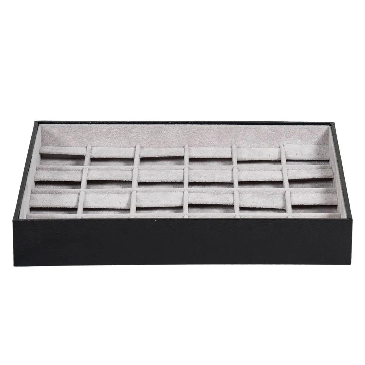 jewellery-storage-box-for-earring-grey-6x4-open-front-view-BXES81GR jewellery storage box for earring grey 6x4 open front view