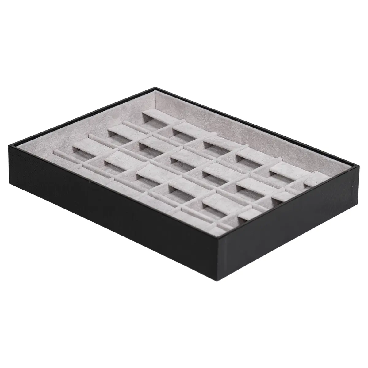 jewellery-storage-box-for-earring-grey-6x4-open-side-view-BXES81GR jewellery storage box for earring grey 6x4 open side view