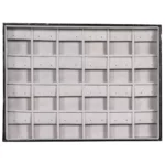 jewellery-storage-box-for-earring-grey-6x4-open-top-view-BXES81GR jewellery storage box for earring grey 6x4 open top view