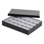 jewellery-storage-box-for-earring-grey-6x4-side-view-with-cover-BXES81GR jewellery storage box for earring grey 6x4 side view with cover