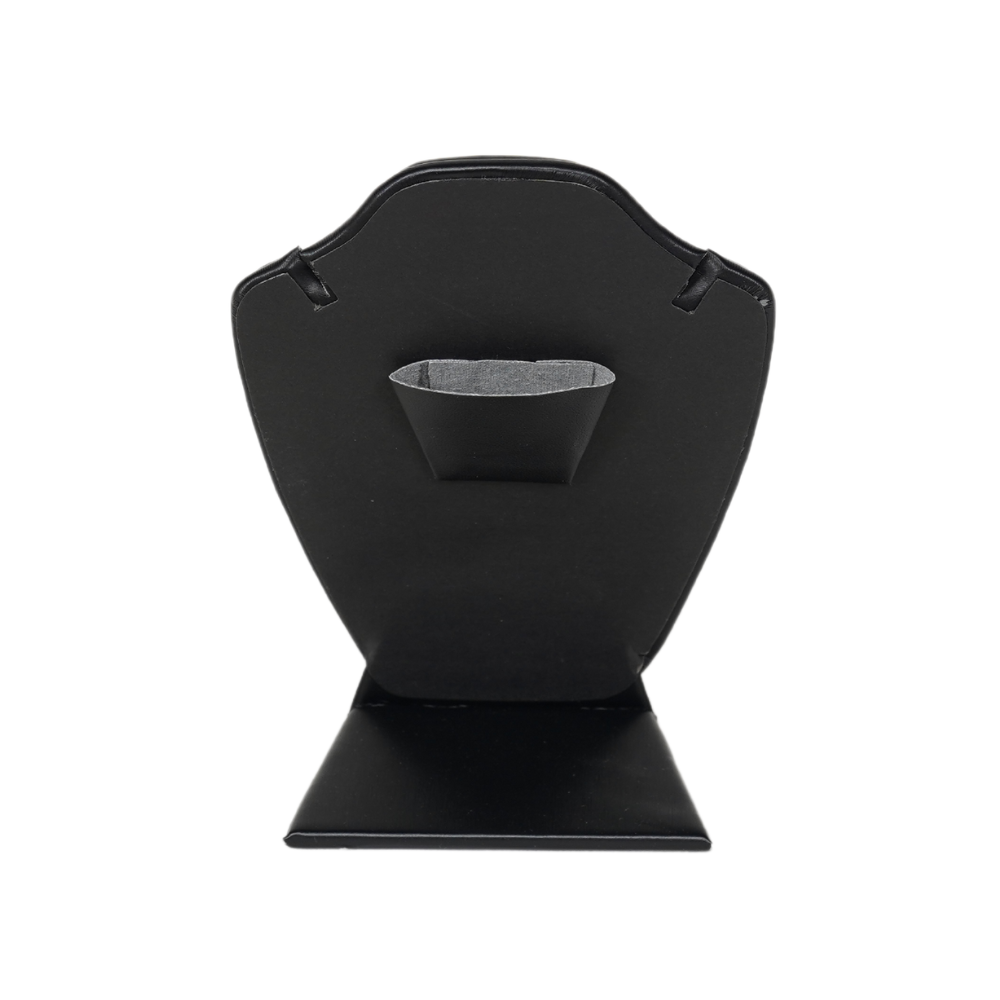 Premium Faux Leather Necklace Display stand - black