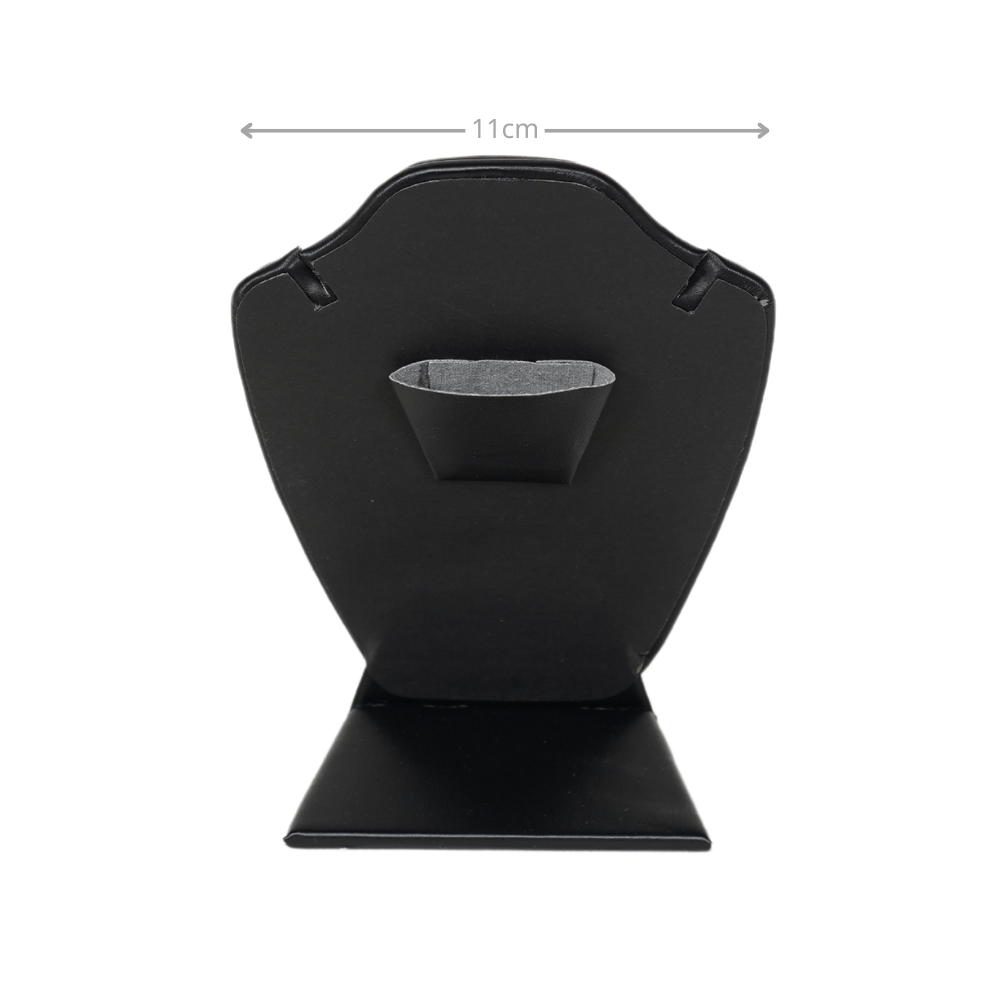 Premium Faux Leather Necklace Display stand - black