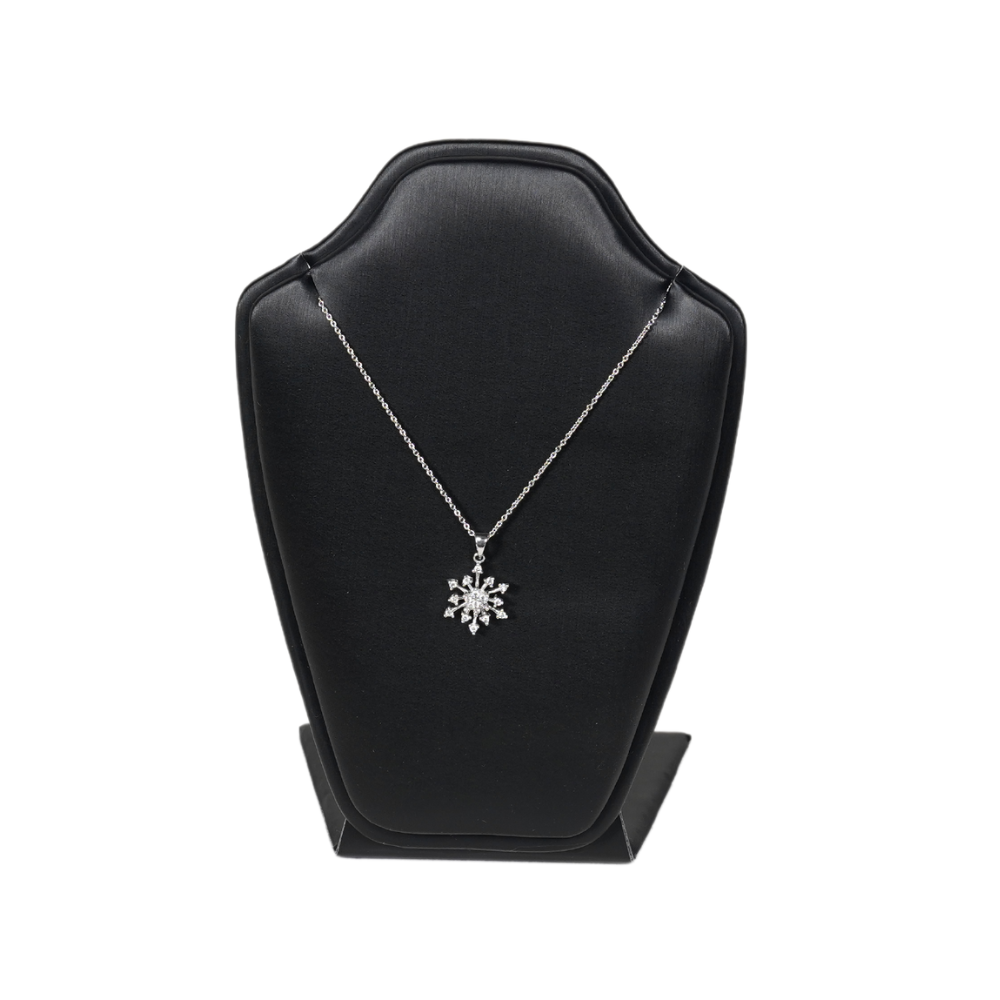 Premium Faux Leather Necklace Display stand - black