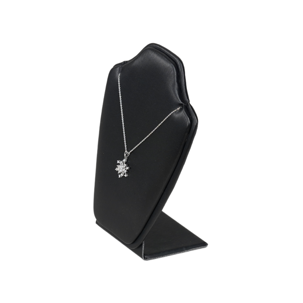 Premium Faux Leather Necklace Display stand - black