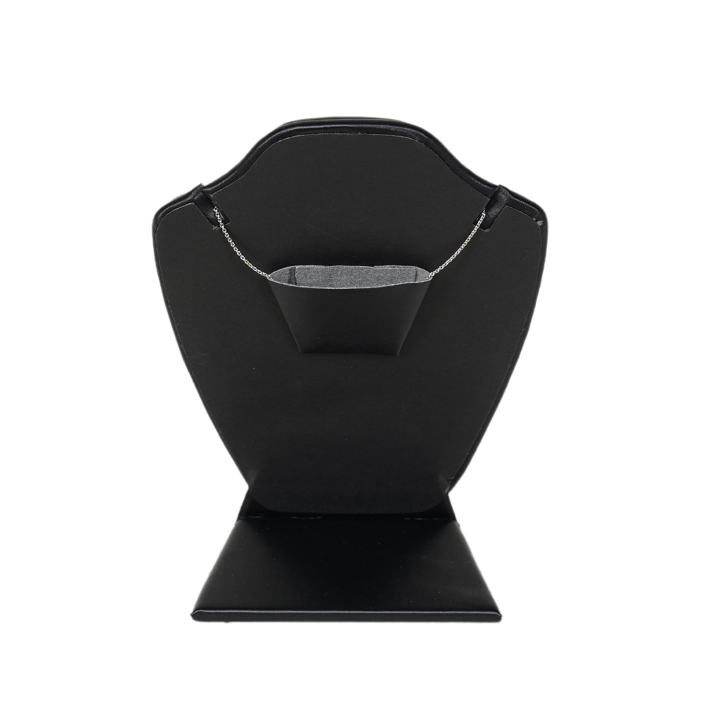 Premium Faux Leather Necklace Display stand - black