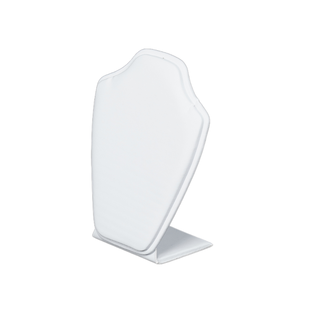 Premium Faux Leather Necklace Display stand - white