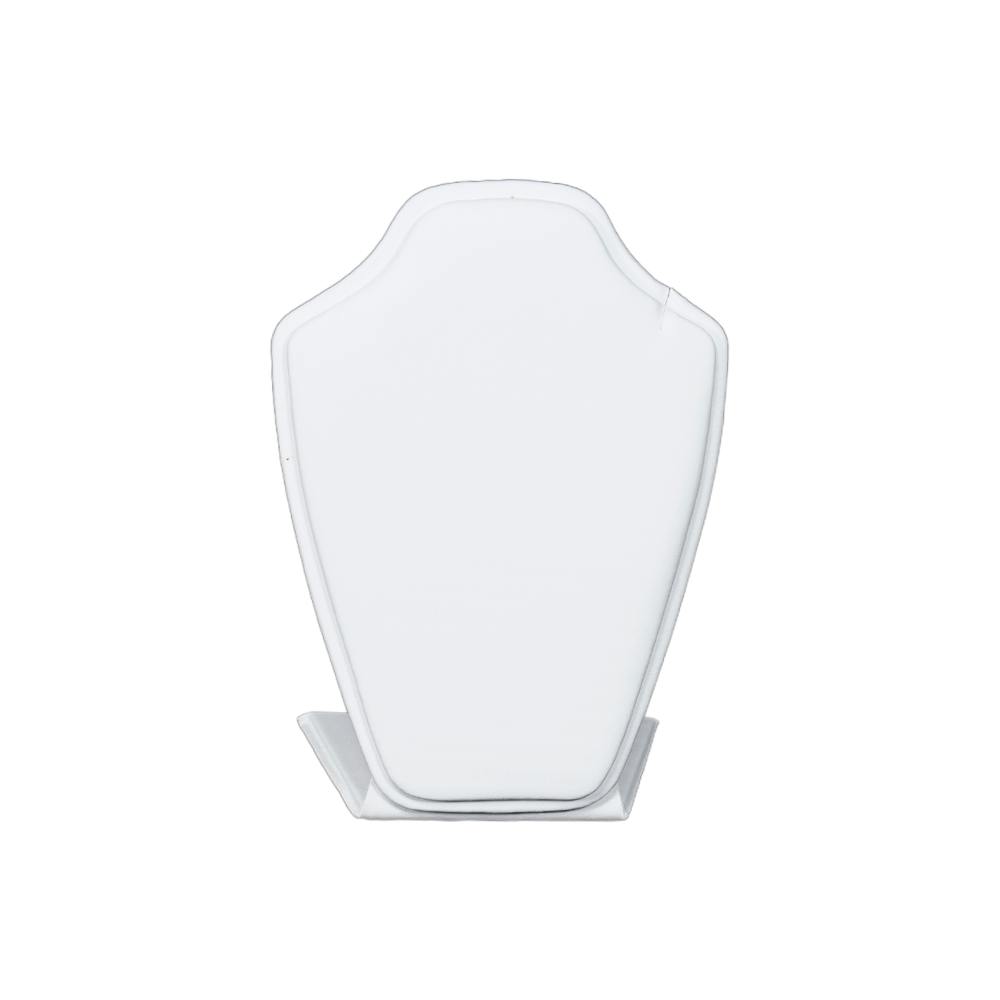 Premium Faux Leather Necklace Display stand - white