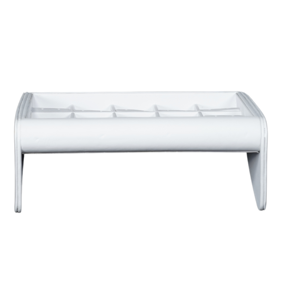white Deluxe Faux Leather earring Display Trays