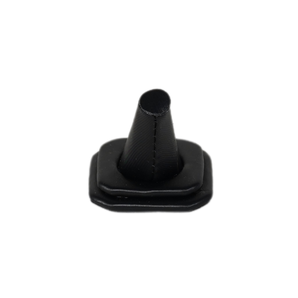 Elegant Faux Leather Ring Display Holder black