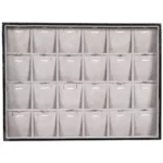 BXPS80-necklace-storage-box-24-compartments-grey-front BXPS80 necklace storage box 24 compartments grey-front