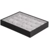 BXPS80-necklace-storage-box-24-compartments-grey-side-view BXPS80 necklace storage box 24 compartments grey side view