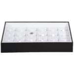 BXPS80-necklace-storage-box-24-compartments-white-front-with-pendant BXPS80 necklace storage box 24 compartments white front with pendant