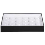 BXPS80-necklace-storage-box-24-compartments-white-open-front BXPS80 necklace storage box 24 compartments white open front
